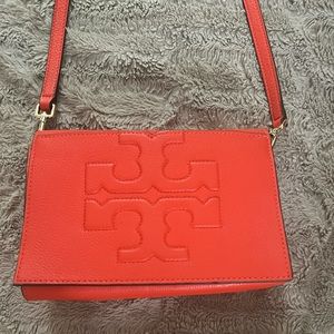 Tory Burch Orange Cross Body- Only Worn a few times excellent condition!